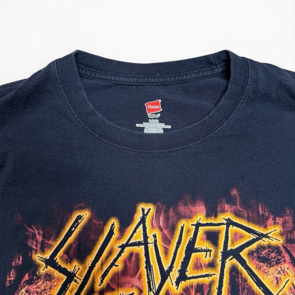 Slayer Final World Tour 2019 T Shirt L Black Skull Double Sided Metal Band Tee - Picture 5 of 11